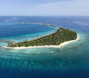 JW Marriott Maldives Vue Aerienne