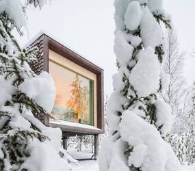 Laponie Finlandaise Arctic TreeHouse Exterieur Hiver